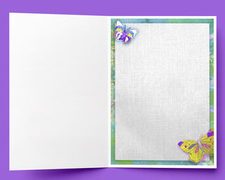 Butterfly Dream Greeting Card - Bright Butterflies Art