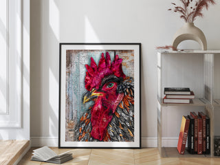 Butterfly Rooster Art Print
