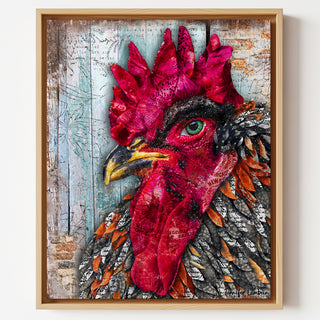 Butterfly Rooster Art Print