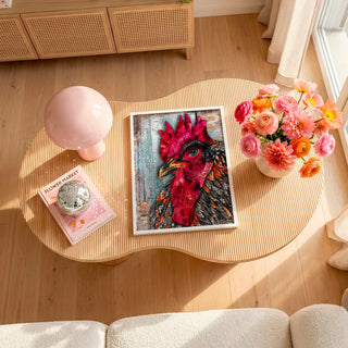 Butterfly Rooster Art Print