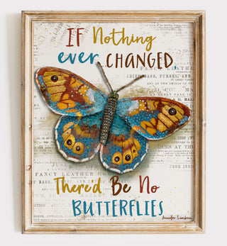 Change Butterfly Art Print