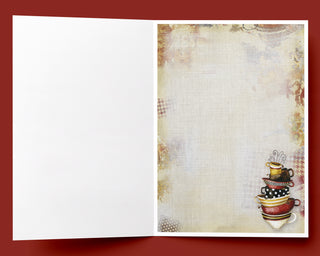 Coffee Cups Divine Greeting Card - Four Season Art