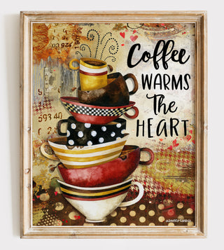 Coffee Heart Art Print