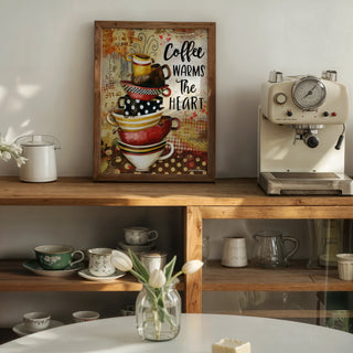 Coffee Heart Art Print