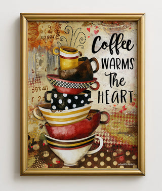 Coffee Heart Art Print