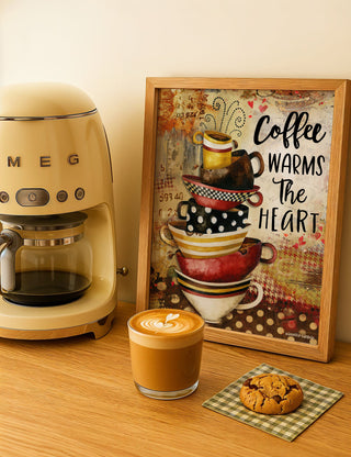 Coffee Heart Art Print