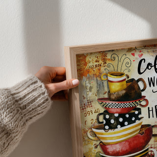 Coffee Heart Art Print