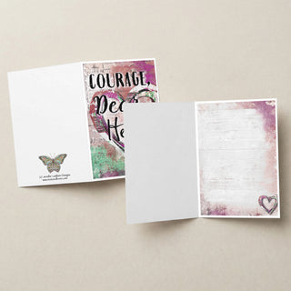 Courage, Dear Heart Greeting Card - Pink Version