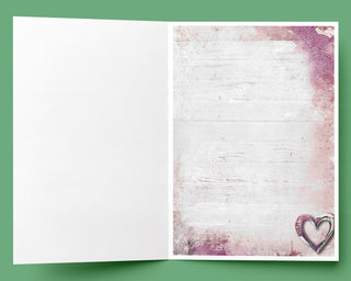 Courage, Dear Heart Greeting Card - Pink Version