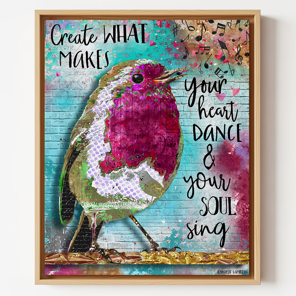 Create Bird Art Print – Textured Home