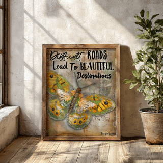 Beautiful Destinations Butterfly Art Print