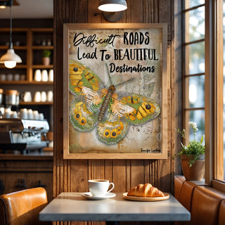 Beautiful Destinations Butterfly Art Print
