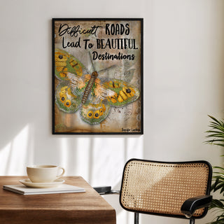 Beautiful Destinations Butterfly Art Print