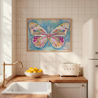 Dreamy Summer Butterfly Art Print