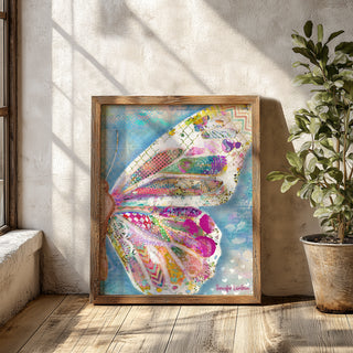 Dreamy Summer Butterfly Wing Art Print