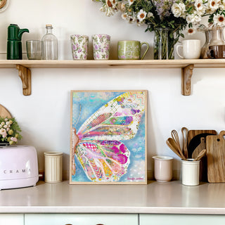 Dreamy Summer Butterfly Wing Art Print