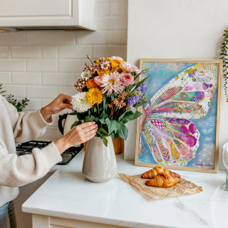 Dreamy Summer Butterfly Wing Art Print