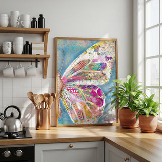 Dreamy Summer Butterfly Wing Art Print