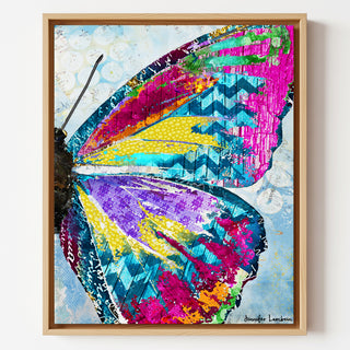 Electric Vibes Butterfly Wing Art Print