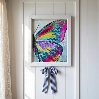 Electric Vibes Butterfly Wing Art Print