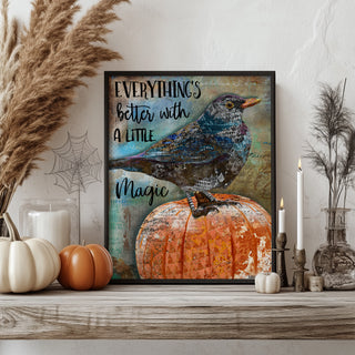 Autumn Magic Bird Art Print