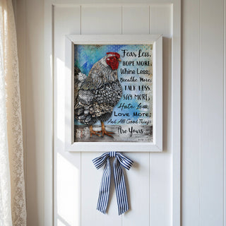 Good Things Chicken Art Print - Inspirational Quote
