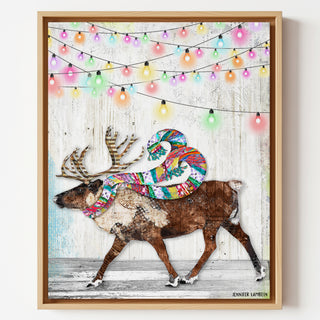 Feeling Festive Reindeer Art Print