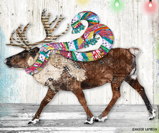 Feeling Festive Reindeer Art Print