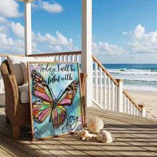 Joy Butterfly Art Print