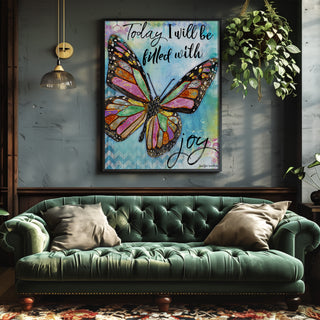 Joy Butterfly Art Print