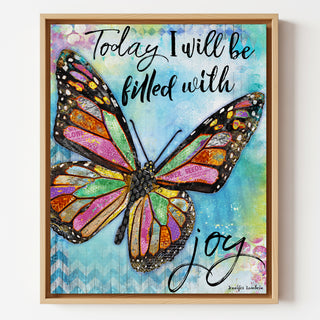 Joy Butterfly Art Print