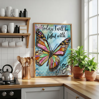Joy Butterfly Art Print