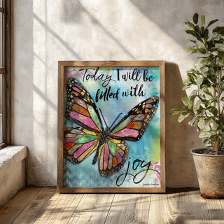 Joy Butterfly Art Print