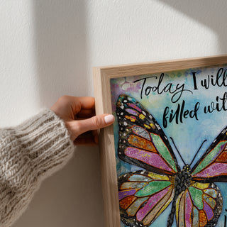 Joy Butterfly Art Print