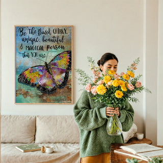 Be The Flawed Butterfly Art Print