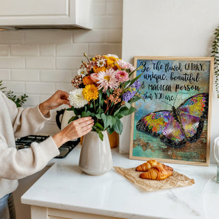 Be The Flawed Butterfly Art Print