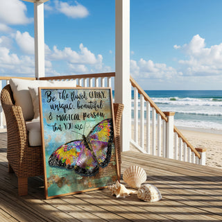 Be The Flawed Butterfly Art Print