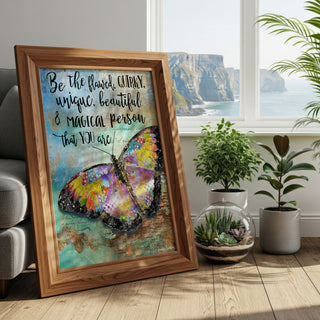 Be The Flawed Butterfly Art Print