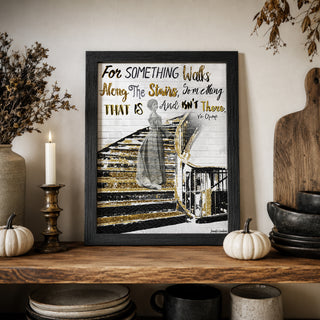 Glam Ghost Art Print - Chic & Spooky Halloween Gold Decor