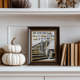 Glam Ghost Art Print - Chic & Spooky Halloween Gold Decor