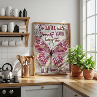 Be Gentle Butterfly Art Print