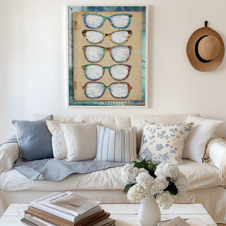 Colorful Glasses Art Print