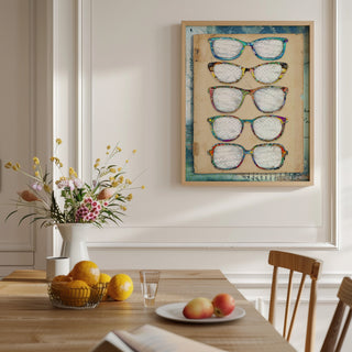 Colorful Glasses Art Print