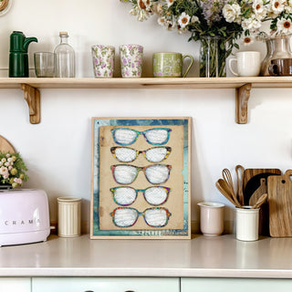 Colorful Glasses Art Print