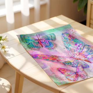 Sunrise Glow Butterflies Art Print