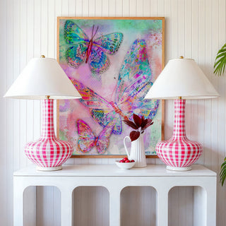 Sunrise Glow Butterflies Art Print