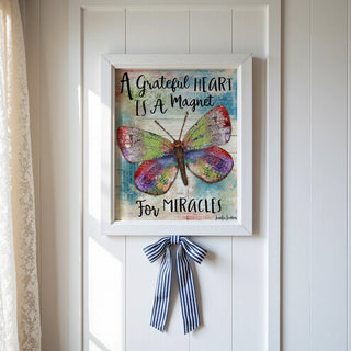 Grateful Heart Butterfly Art Print