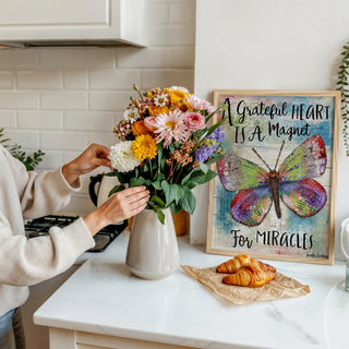 Grateful Heart Butterfly Art Print
