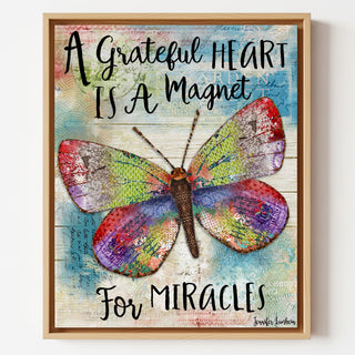 Grateful Heart Butterfly Art Print