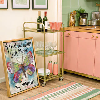 Grateful Heart Butterfly Art Print